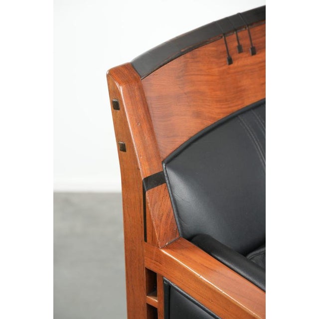 Art Deco Decoforma Series Armchair in Black Leather from Schuitema For Sale - Image 9 of 13