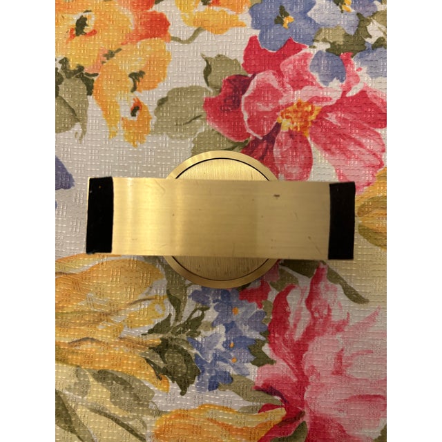 Metal Tiffany & Co. Swiss Brass Modernist Desk Clock – Recently Serviced by Tiffany – Receipt Included For Sale - Image 7 of 12