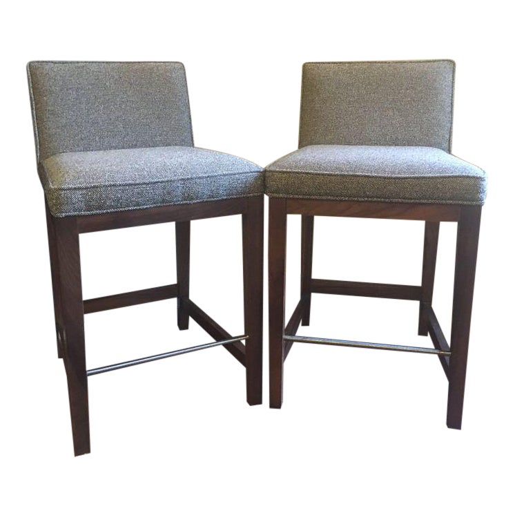 Room Board Ansel Counter Stool In Tatum Fabric A Pair Chairish