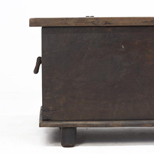 Antique Spanish Rustic Farmhouse Chest For Sale - Image 13 of 18