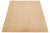 Modern Minimalist Hand-Knotted Ribbed Wool Area Rug in Warm Sand For Sale - Image 9 of 12