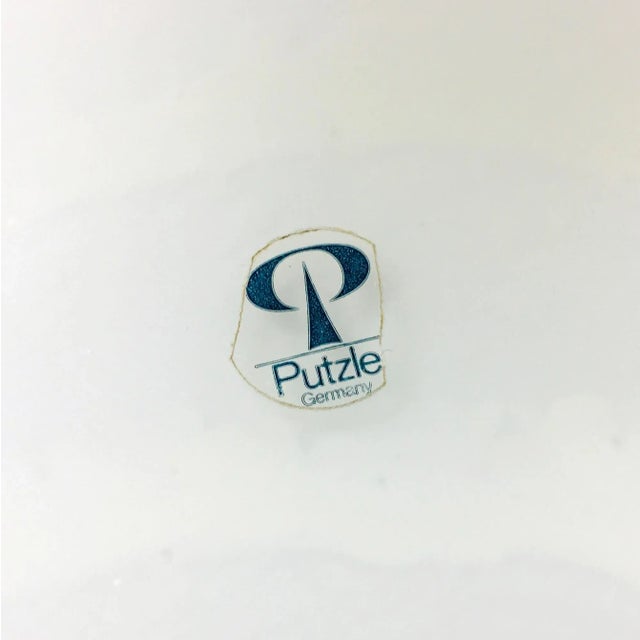 Glass Striped Mushroom Table Lamp From Peill & Putzler, Germany, 1970s For Sale - Image 7 of 11