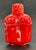 Rare Red Coral Buddha Head Snuff Bottle For Sale - Image 10 of 13