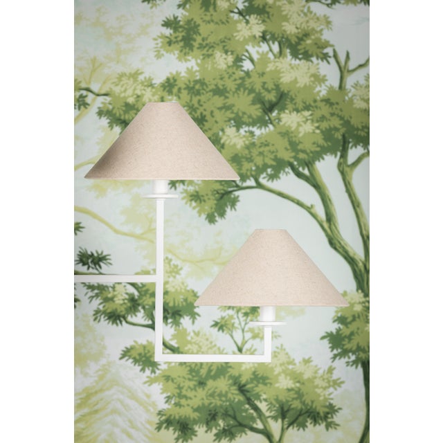 Metal Mitzi Gladwyne 39.25 in. 6 Light Chandelier in Texture White Finish For Sale - Image 7 of 12