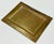 Metal Vintage Rectangular Hammered Brass Tray For Sale - Image 7 of 10