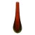 Vintage Mid Century Modern Sommerso Style Cased Art Glass Bud Vase in Ruby Red and Emerald Green For Sale
