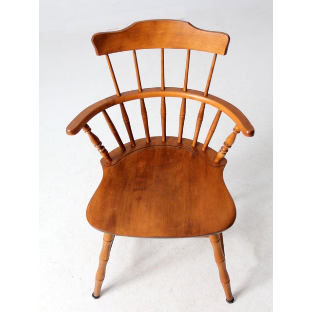 Wood Mid Century Nichols & Stone Windsor Chair For Sale - Image 7 of 12