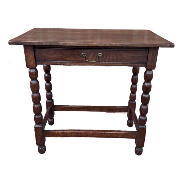 19th Century English Side Table With Drawer For Sale