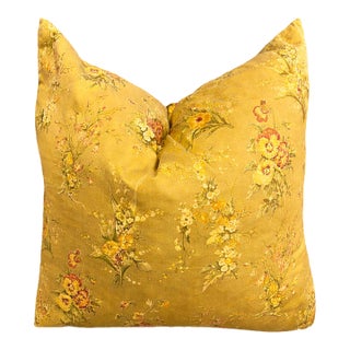 Claire Brody Designs Style 20” Pillow Cover– Mid-Century Deadstock Chintz Floral For Sale