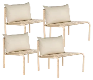 Kaski Lounge Chairs by Made by Choice, Set of 4
