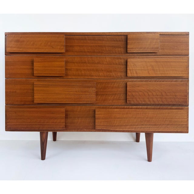 1950s Gio Ponti Singer & Sons Walnut, Rosewood Nightstands Restored, Pair For Sale - Image 18 of 18