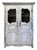 This French Provincial armoire is crafted in the Louis XV style, featuring a molded cornice above a pair of paneled...