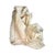"A truly elegant ivory silk boudoir cloth, edged in hand-made lace, the kind of refined accessory that once graced a...