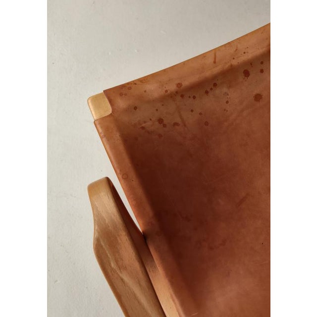Scandinavian Modern Eva Lounge Chairs in Saddle Leather by Bruno Mathsson for Dux, 1970s, Set of 2 For Sale - Image 17 of 18