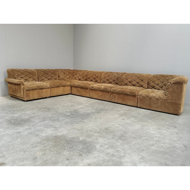 1970s Large Modular Sofa from Laauser, 1970s, Set of 7 For Sale - Image 5 of 15
