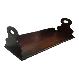 Antique Early 19th Century English Georgian Mahogany Book Shelf Rack Caddy Stand for the Desk or Library