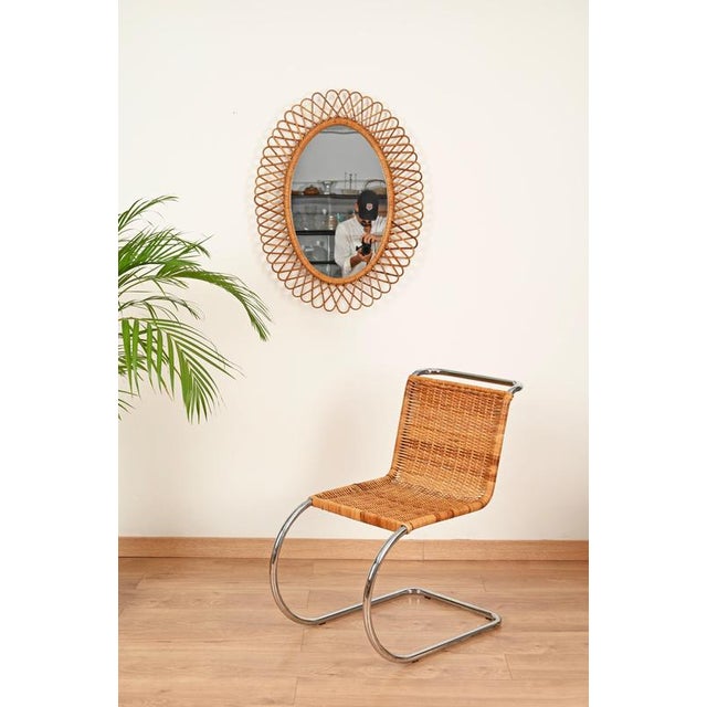 MR10 Rattan Chairs by Ludwig Mies Van Der Rohe for Knoll, 1960s, Set of 2 For Sale - Image 3 of 18