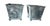 Pair of Neoclassical Metal Planters, Gray Patina For Sale - Image 4 of 9