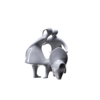 Lovers with Truncheon by Jiří Černoch for Royal Dux, 2000s For Sale