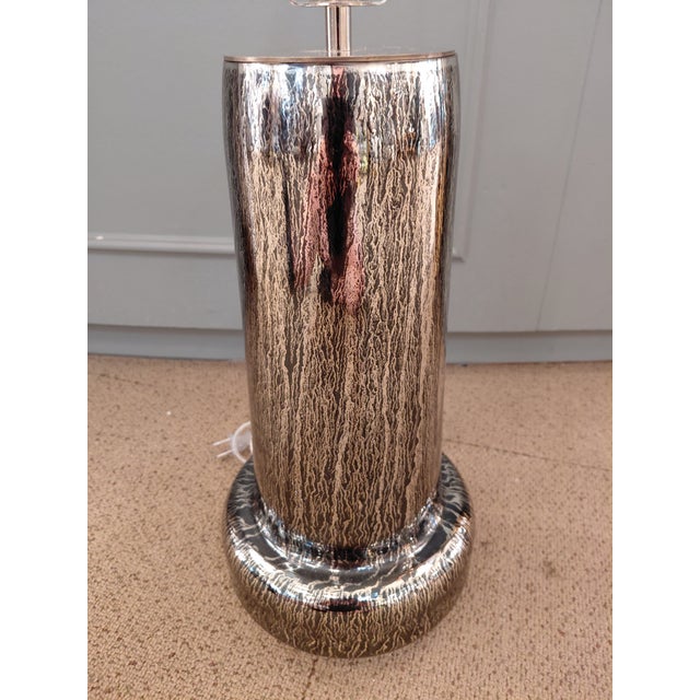 2010s Vaughan "Messina" Silvered Glass Table Lamp – Model tg0085.ni.us For Sale - Image 5 of 7