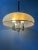 Rare Space Age pendant lamp with acrylic glass outer shade and inner chrome 4-bulb 'chandelier'. The height of the lamp...
