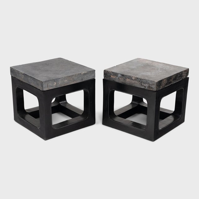 Chinese Golden Brick Side Table, C. 1838 For Sale In Chicago - Image 6 of 7