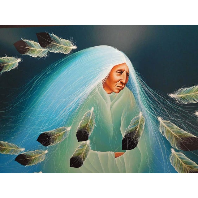 Paper Frank Howell "A Blue Sea Rising" 1994 Original Serigraph Hand Signed For Sale - Image 7 of 8