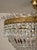 Mid-Century Modern Vintage Empire Bohemian Crystal Hot Air Balloon Ceiling Light, 1940s For Sale - Image 3 of 11