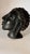 Art Deco Terracotta Sculpture in Black Color Woman Head, France, 1940s For Sale - Image 6 of 9