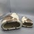 Vintage (2) Ns Gustin Ceramic Hand Painted Cats Statues a Pair For Sale - Image 11 of 11