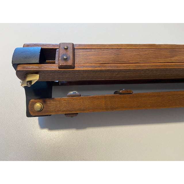 Antique Tripod in Wood and Brass from Gaumont Paris, 1890s For Sale - Image 14 of 15