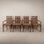 Traditional 1970s Vintage Stanley Furniture Co. Faux Bamboo Cane Back Rolling Arm Chairs - Set of 4 For Sale - Image 3 of 12