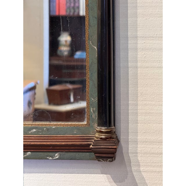 19th Century Neoclassical Mirror With Columns and Molded Cornice For Sale - Image 4 of 6