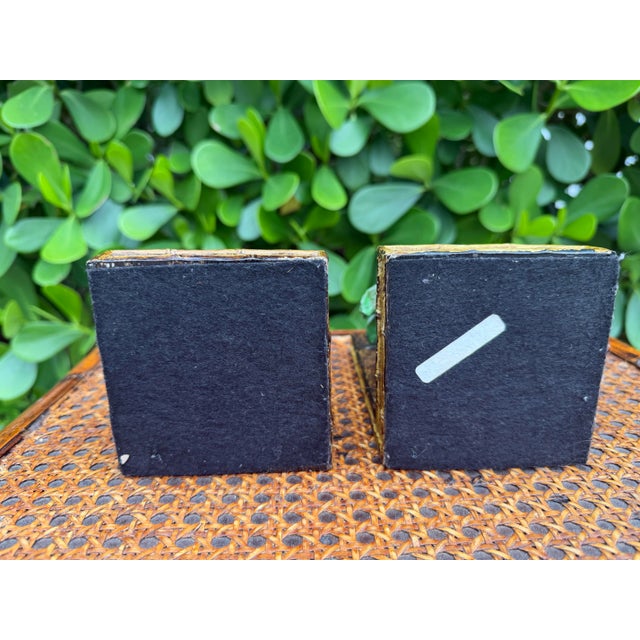 Vintage Hand-Painted Monkey & Palm Tree Bookends, Pair For Sale - Image 12 of 12