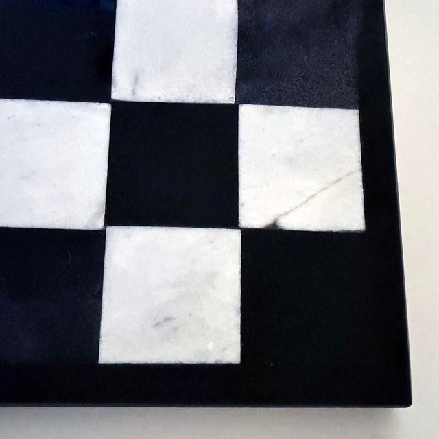 Stone 1980s Marble Chess Game Board and Pieces For Sale - Image 7 of 7