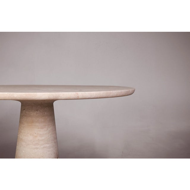 Esséncé Travertine Round Dining Table 48" For Sale - Image 6 of 6