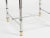 Chrome and Brass Accent Tables - a Pair For Sale - Image 4 of 8