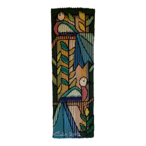 Eila Ampula Brazilian Modern Two Birds Wall Art Tapestry, 2002