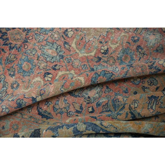 Farmhouse Vintage Distressed Tabriz Rug - 13'3" X 18'1" For Sale - Image 3 of 13