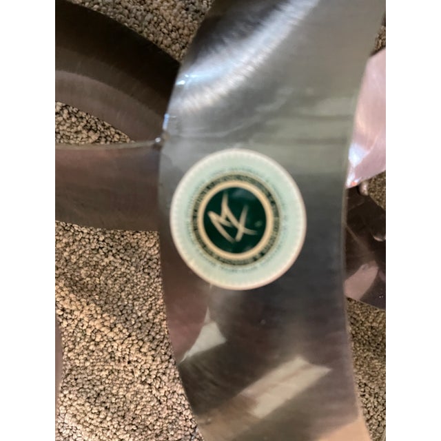 Curtis Jere 1970s Curtis Jere Continuity Circles Artisan House Brushed Aluminum Wall Sculpture For Sale - Image 4 of 8