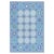 Doris Leslie Blau Swedish Geometric Blue Flat Woven Rug For Sale