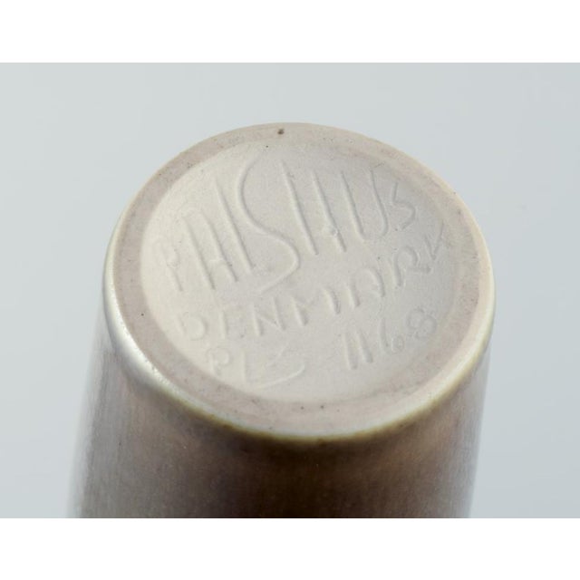 Ceramic Slender Ceramic Vase with Hare Fur Glaze by Per Linnemann-Schmidt for Palshus, 1960s For Sale - Image 7 of 8