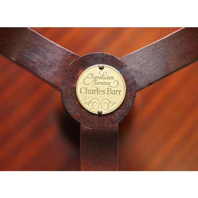 Vintage Walnut Pie Crust Lamp Wine Occasional Table by Charles Barr For Sale - Image 12 of 16