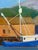 Blue Don George Boats Docked in Colorful Harbor, Signed For Sale - Image 8 of 12