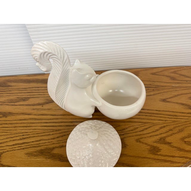 Ceramic Jonathan Adler Squirrel + Acorn Candy Dish, Set For Sale - Image 7 of 12