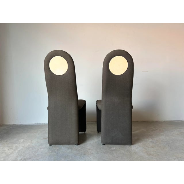 Postmodern Jan Ekselius - Style Postmodern Accent/ Dining Chairs by Roger Rougier - a Pair For Sale - Image 3 of 12