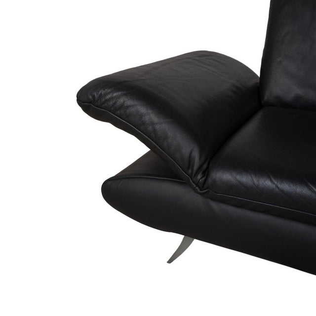 Black Rossini 2-Seater Sofa in Black Leather from Koinor For Sale - Image 8 of 15
