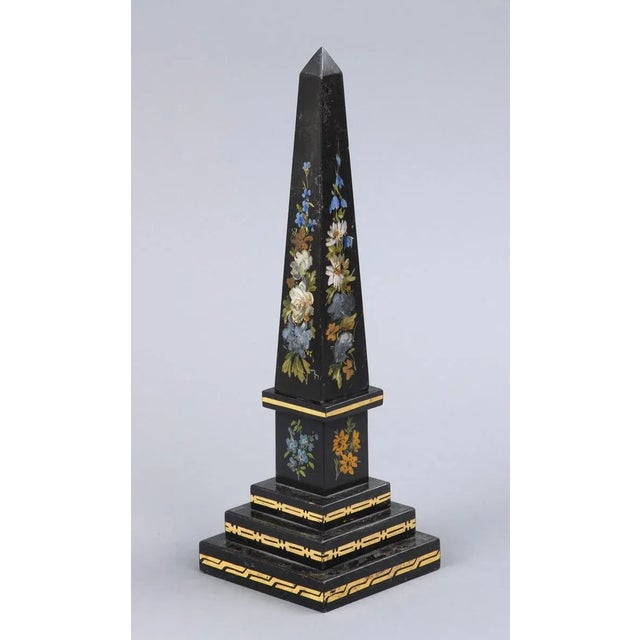 Grand Tour Grand Tour Painted Marble Obelisk For Sale - Image 3 of 5