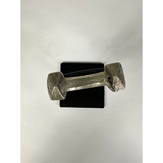 African Mid 20th Century African Currency Bracelet on Custom Stand For Sale - Image 3 of 7