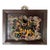 Mounted Glazed Shiwan Yellow Foo Dog / Guardian Lion Tile, Chinese Ceramic Wall Hanging For Sale